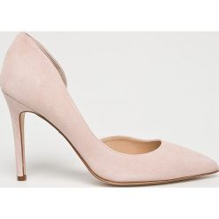 Solo Femme - Szpilki. Różowe szpilki ze skóry. Za 339,90 zł.