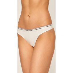 Tommy Hilfiger - Stringi (3-pack). Białe majtki damskie s, z elastanu. Za 179,90 zł.