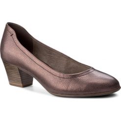 Półbuty TAMARIS - 1-22302-29 Maroon Metal 307. Szare półbuty damskie skórzane marki Tamaris, z okrągłym noskiem. W wyprzedaży za 159,00 zł.