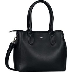 Tom Tailor torebka Roma Shopper 27008 czarna. Czarne torby damskie na zakupy Tom Tailor, bez wzorów, ze skóry, eleganckie, bez dodatków. W wyprzedaży za 179,00 zł.