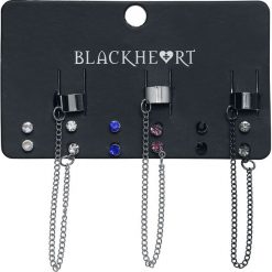 Kolczyki damskie: Blackheart Stone Cuffs Kolczyki – Earpin srebrny