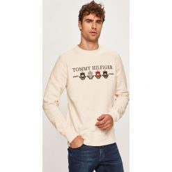Tommy Hilfiger - Bluza. Białe bluzy męskie TOMMY HILFIGER, s, z aplikacjami, z bawełny, z okrągłym kołnierzem, bez rękawów, bez kaptura. Za 469,90 zł.
