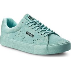 Sneakersy BIG STAR - AA274763 Green. Zielone półbuty damskie marki BIG STAR, na co dzień, bez wzorów, z tworzywa sztucznego, retro, bez obcasa, na płaskiej podeszwie, bez zapięcia. Za 89,00 zł.