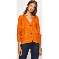 Noisy May - Sweter. Pomarańczowe swetry damskie Noisy May, s, bez wzorów, z elastanu, bez rękawów, bez kaptura. Za 129,90 zł.