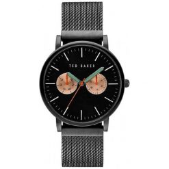 Ted Baker Zegarek Męski 10031186. Czarne zegarki męskie Ted Baker. W wyprzedaży za 519,00 zł.