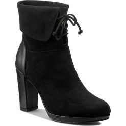 Botki BRENDA ZARO - H. Meli T1646 Negro. Czarne buty zimowe damskie marki Brenda Zaro, ze skóry, na obcasie. W wyprzedaży za 409,00 zł.