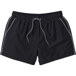 Szorty plażowe z mikrofazy bonprix czarny. Czarne spodenki i szorty męskie bonprix, s, bez wzorów. Za 49,99 zł.