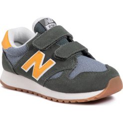 Sneakersy NEW BALANCE - YV520GG Zielony. Zielone trampki chłopięce New Balance, bez wzorów, ze skóry, na rzepy. Za 249,00 zł.