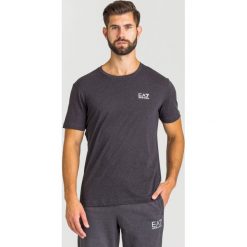 T-SHIRT EA7 EMPORIO ARMANI. Szare t-shirty męskie xxl, z nadrukiem, z bawełny, z okrągłym kołnierzem. Za 209,00 zł.