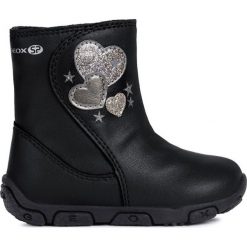 Geox kozaki dziewczęce Balu´ 22 czarny. Czarne buty dziewczęce zimowe Geox, na zimę, bez wzorów, bez obcasa. Za 199,00 zł.