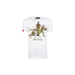 T-shirty z krótkim rękawem Dsquared S74GD0361. Szare t-shirty męskie Dsquared, s, bez wzorów, bez kołnierzyka, krótkie. Za 489,00 zł.