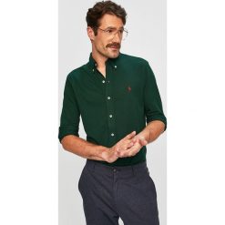 Polo Ralph Lauren - Koszula. Zielone koszule męskie Polo Ralph Lauren, xl, bez wzorów, z bawełny, casualowe, polo, z długim rękawem. W wyprzedaży za 379,90 zł.