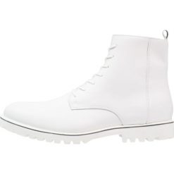 Buty zimowe męskie: Zign Botki sznurowane white