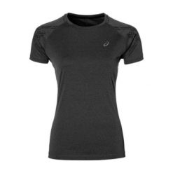 Asics Koszulka damska STRIPE SS TOP Dark Grey Heather r. XL. Brązowe bralety marki Asics, xl. Za 106,43 zł.