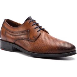 Półbuty LLOYD - Gherom 19-060-32 Cocos/Blue. Pomarańczowe buty wizytowe męskie marki Lloyd, ze skóry ekologicznej. Za 469,00 zł.