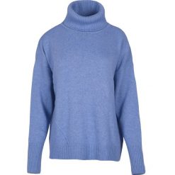 Błękitny Golf z wełną Warmest Sounds. Niebieskie swetry damskie Veva, na zimę, s, bez wzorów, z wełny, klasyczne, bez rękawów, bez kaptura. Za 229,00 zł.