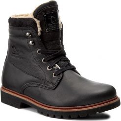 Trapery PANAMA JACK - Panama 03 Aviator C2 Black. Czarne buty zimowe męskie Panama Jack, ze skóry. W wyprzedaży za 549,00 zł.