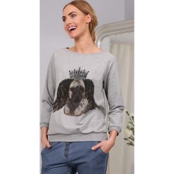 Bluza Jasnoszara 752. Szare bluzy damskie marki Fasardi. Za 39,00 zł.