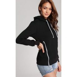 Czarna Bluza Aerilia. Czarne bluzy damskie Renee, xl, bez wzorów, bez rękawów, z kapturem. Za 79,99 zł.