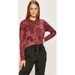 Desigual Sport - Bluza. Fioletowe bluzy sportowe damskie Desigual Sport, s, bez wzorów, z poliesteru, bez rękawów, z kapturem. W wyprzedaży za 139,90 zł.
