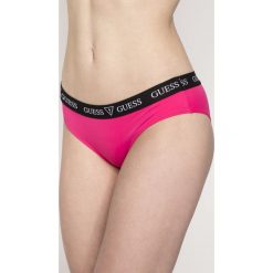 Guess Jeans - Figi kąpielowe. Czarne stroje kąpielowe damskie Guess Jeans, s, z aplikacjami, z elastanu. W wyprzedaży za 99,90 zł.