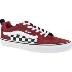 Vans MN Filmore VN0A3MTJW7O1 buty skate, trampki męskie czerwone 46. Czerwone trampki męskie Vans, bez wzorów, ze skóry, bez zapięcia. W wyprzedaży za 239,99 zł.