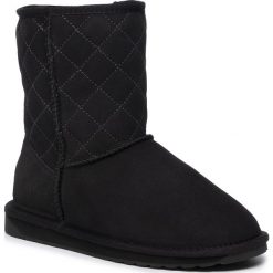 Buty EMU AUSTRALIA - Stinger Lo Quilted W12068 Black. Czarne kozaki damskie EMU Australia, ze skóry, bez obcasa, bez zapięcia. W wyprzedaży za 389,00 zł.