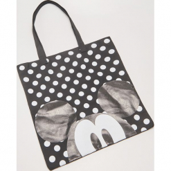Materiałowa torba Mickey Mouse - Czarny. Czarne torebki klasyczne damskie marki House, z motywem z bajki, z materiału. Za 25,99 zł.