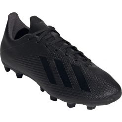 Buty piłkarskie adidas X 19.4 FxG M F35377. Czarne buty sportowe męskie Adidas, z materiału, z paskami, do piłki nożnej. W wyprzedaży za 249,00 zł.