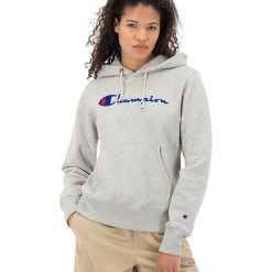 CHAMPION HOODY WMNS REVERSE WEAVE > 111555-EM004. Bluzy damskie Champion, l, z haftami, z bawełny, bez rękawów. Za 419,99 zł.