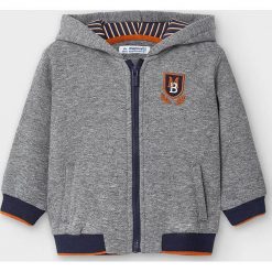 Mayoral - Bluza dziecięca 68-98 cm. Szare bluzy chłopięce Mayoral, z aplikacjami, z elastanu, bez rękawów, z kapturem. Za 131,90 zł.