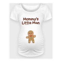 Koszulka damska ciążowa - Oversize Mommy's Little Man. Koszulki damskie MegaKoszulki, s, bez wzorów, bez kołnierzyka, bez rękawów. Za 79,90 zł.