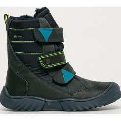 Primigi - Śniegowce dziecięce. Niebieskie śniegowce chłopięce Primigi, na zimę, bez zapięcia, gore-tex. Za 399,90 zł.