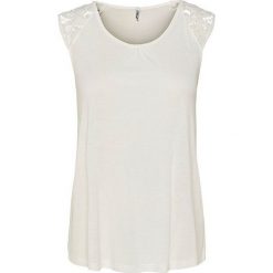 ONLY Damska bluzka Alba S / L Crochet Mix Top Jrs Cloud Dancer (rozmiar S). Bluzki damskie ONLY, s, bez wzorów, z koronki, bez kołnierzyka, bez rękawów. W wyprzedaży za 44,00 zł.