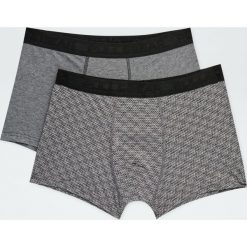 Komplet 2 par bokserek. Szare bokserki męskie Pull&Bear, bez wzorów. Za 59,90 zł.