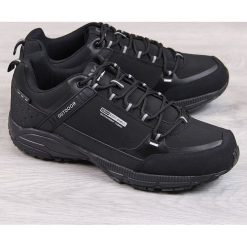 Buty sportowe męskie trekkingowe wodoodporne czarne DK - czarny. Czarne buty sportowe męskie DK. Za 129,99 zł.