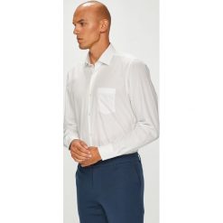 Pierre Cardin - Koszula. Białe koszule męskie Pierre Cardin, bez wzorów, z bawełny, eleganckie, z klasycznym kołnierzykiem, z długim rękawem. W wyprzedaży za 159,90 zł.
