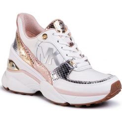 Sneakersy MICHAEL MICHAEL KORS - Mickey Trainer 43R0MKFS3D Opwht/Multi 827. Białe półbuty damskie MICHAEL Michael Kors, ze skóry ekologicznej. Za 869,00 zł.