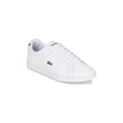 Buty Lacoste CARNABY EVO LCR. Białe trampki męskie marki Lacoste, bez wzorów, bez zapięcia. Za 439,00 zł.
