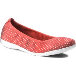 Baleriny CAPRICE - 9-22142-20 Red Dots 521. Czerwone baleriny damskie zamszowe Caprice, na płaskiej podeszwie. W wyprzedaży za 139,00 zł.