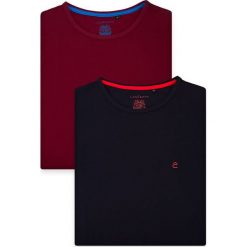 Zestaw 2 Koszulek Jenson. Czerwone t-shirty męskie LANCERTO, m, bez wzorów, z bawełny, klasyczne, z okrągłym kołnierzem. W wyprzedaży za 149,90 zł.
