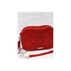 Zamszowa Fabulous #9 PIK Carmen. Czerwone torebki klasyczne damskie marki Fabiola, bez wzorów, ze skóry, klasyczne, duże, zamszowe, bez dodatków. Za 176,00 zł.