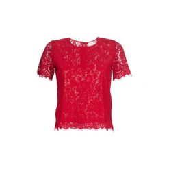 Bluzki Moony Mood KEMI. Czerwone bluzki damskie marki Moony Mood, s, bez wzorów, bez kołnierzyka, bez rękawów. Za 129,00 zł.