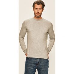 Tom Tailor Denim - Sweter. Szare swetry męskie TOM TAILOR DENIM, xl, bez wzorów, z bawełny, z okrągłym kołnierzem, bez kaptura. W wyprzedaży za 139,90 zł.