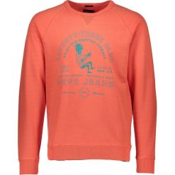 Bluza "Fuentes" w kolorze pomarańczowym. Pomarańczowe bluzy męskie Pepe Jeans Men, s, z nadrukiem, z bawełny, z okrągłym kołnierzem, bez rękawów, bez kaptura. W wyprzedaży za 128,95 zł.
