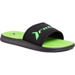 Klapki RIDER - Saturn Ad 83076 Black/Black/Green 22548. Czarne klapki męskie Rider, bez wzorów, z tworzywa sztucznego. W wyprzedaży za 109,00 zł.
