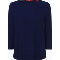 S.Oliver Casual - Sweter damski, niebieski. Niebieskie swetry damskie marki s.Oliver Casual, s, bez wzorów, z dzianiny, casualowe, bez rękawów, bez kaptura. Za 159,95 zł.