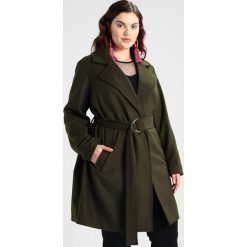 Płaszcze damskie pastelowe: Even&Odd Curvy APPLICATION COAT FAKE Płaszcz wełniany /Płaszcz klasyczny khaki