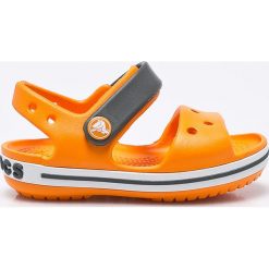 Crocs - Sandały dziecięce. Pomarańczowe sandały dziewczęce Crocs, z materiału, bez zapięcia. Za 129,90 zł.