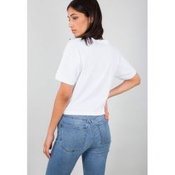 Koszulka Alpha Industries Big A T Wmn 126054-09 - biały. Białe koszulki damskie Alpha Industries, l, bez wzorów, bez kołnierzyka, bez rękawów. Za 104,99 zł.